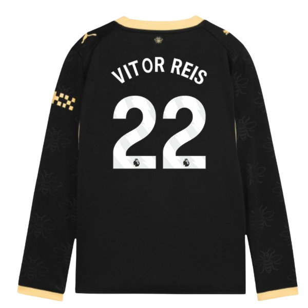 2026-2027 Man City Away Long Sleeve Shirt (Kids) (Vitor Reis 22)