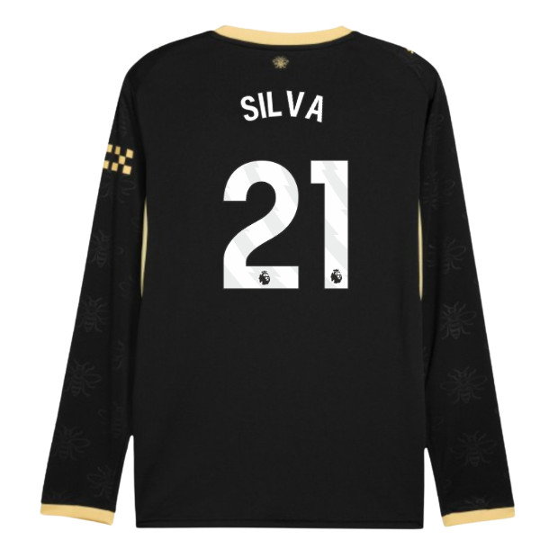 2026-2027 Man City Away Long Sleeve Shirt (Silva 21)