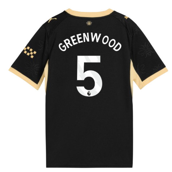 2026-2027 Man City Away Shirt (Kids) (Greenwood 5)