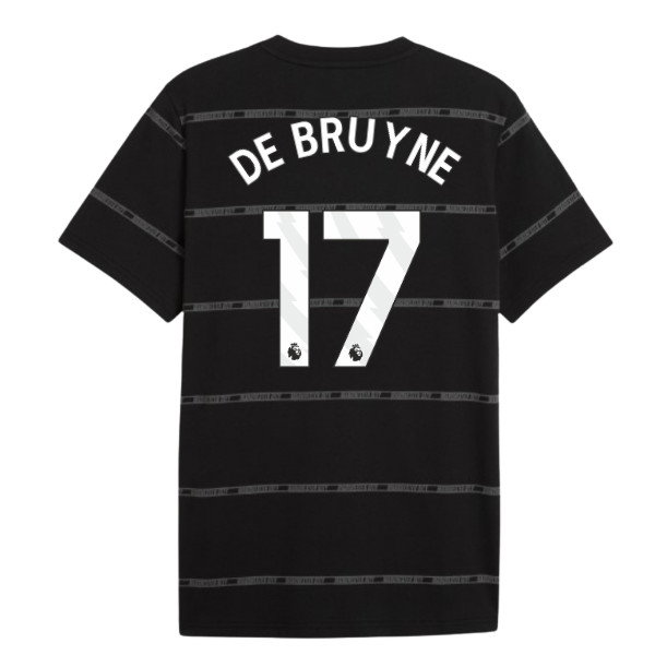 2026-2027 Man City ftblCulture Tee AOP (Black) (De Bruyne 17)