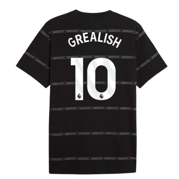 2026-2027 Man City ftblCulture Tee AOP (Black) (Grealish 10)