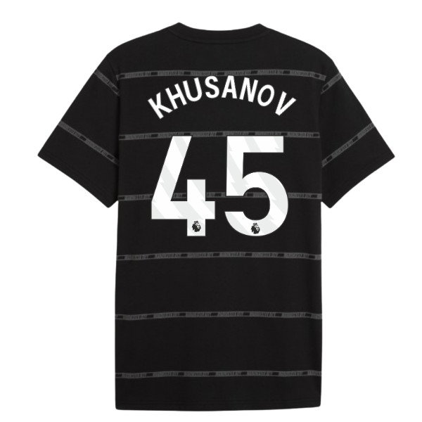 2026-2027 Man City ftblCulture Tee AOP (Black) (Khusanov 45)