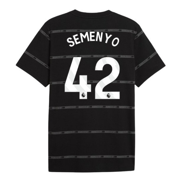 2026-2027 Man City ftblCulture Tee AOP (Black) (Semenyo 42)