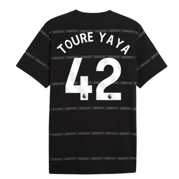 2026-2027 Man City ftblCulture Tee AOP (Black) (Toure Yaya 42)