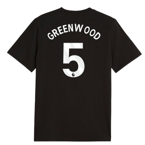 2026-2027 Man City FtblCulture Tee (Black) (Greenwood 5)