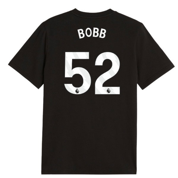 2026-2027 Man City FtblCulture Tee (Black) - Kids (Bobb 52)