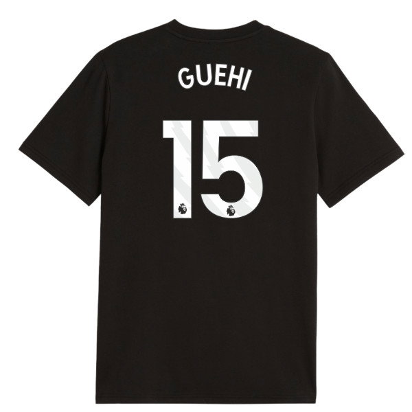 2026-2027 Man City FtblCulture Tee (Black) - Kids (Guehi 15)
