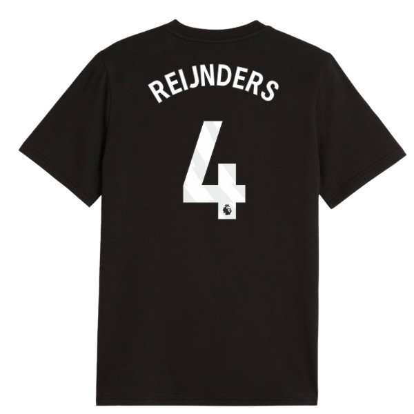 2026-2027 Man City FtblCulture Tee (Black) - Kids (Reijnders 4)