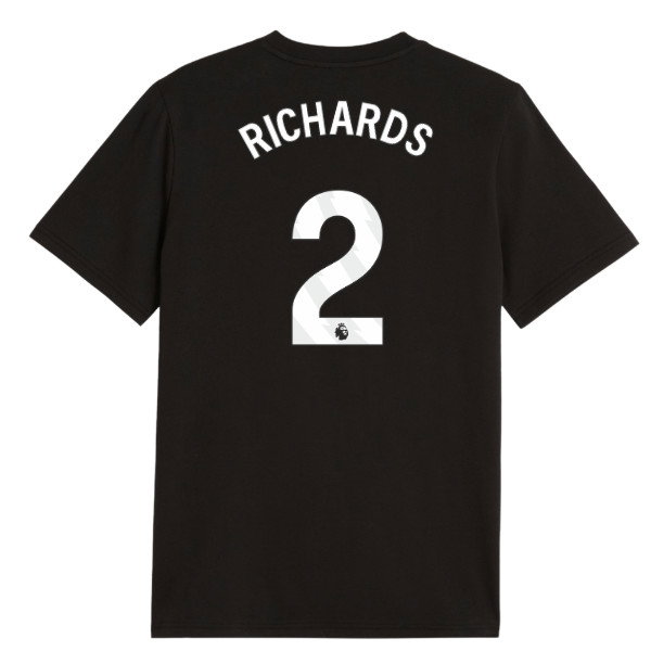 2026-2027 Man City FtblCulture Tee (Black) - Kids (Richards 2)