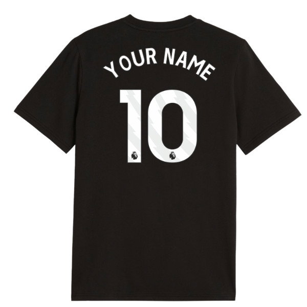 2026-2027 Man City FtblCulture Tee (Black) - Kids (Your Name)