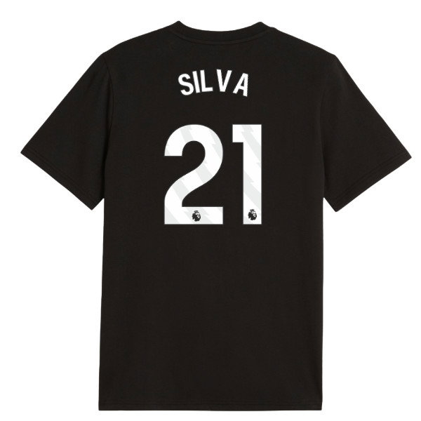 2026-2027 Man City FtblCulture Tee (Black) (Silva 21)