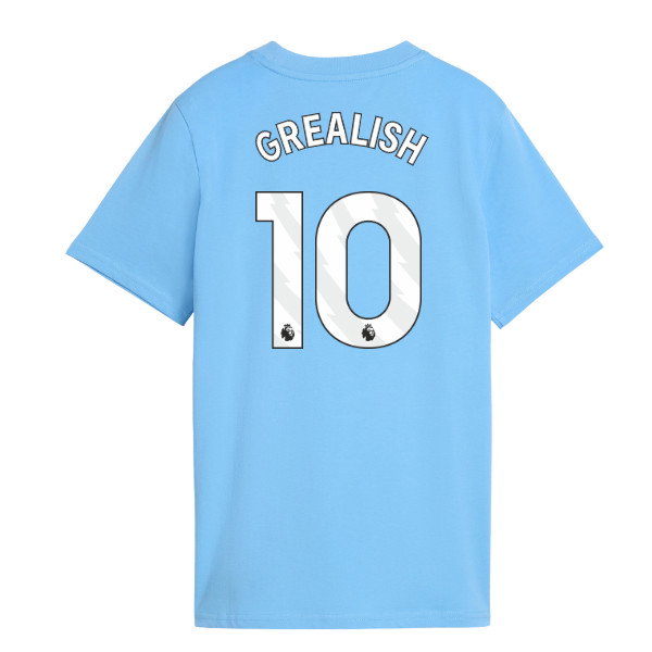 2026-2027 Man City FtblCulture Tee (Light Blue) (Grealish 10)