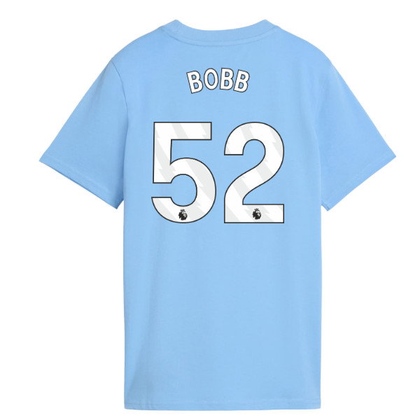 2026-2027 Man City FtblCulture Tee (Light Blue) - Kids (Bobb 52)
