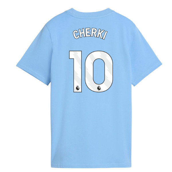 2026-2027 Man City FtblCulture Tee (Light Blue) - Kids (Cherki 10)