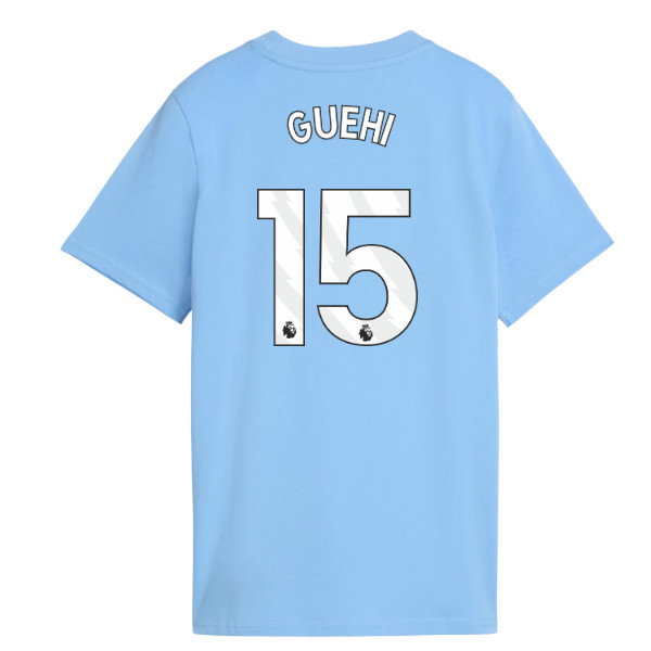 2026-2027 Man City FtblCulture Tee (Light Blue) - Kids (Guehi 15)