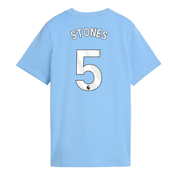 2026-2027 Man City FtblCulture Tee (Light Blue) - Kids (Stones 5)
