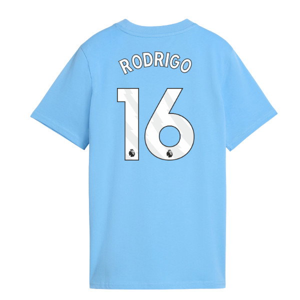 2026-2027 Man City FtblCulture Tee (Light Blue) (Rodrigo 16)
