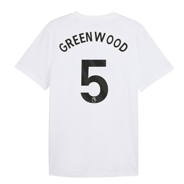 2026-2027 Man City FtblCulture Tee (White) (Greenwood 5)