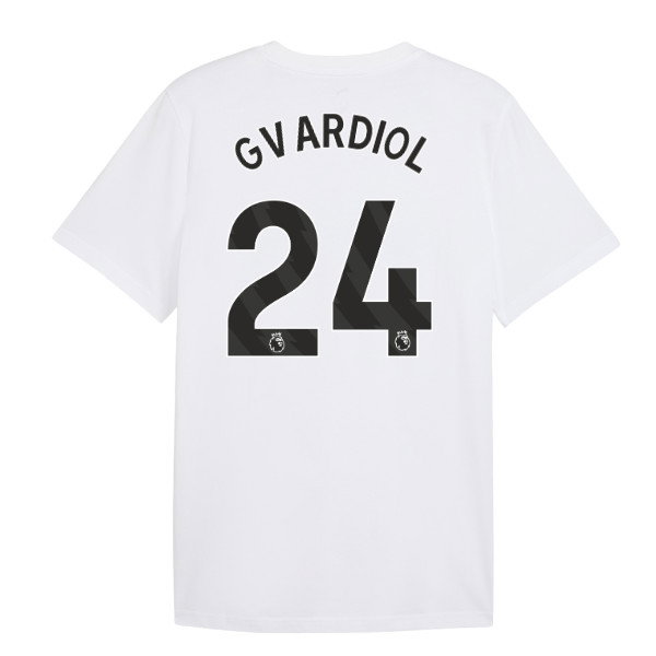 2026-2027 Man City FtblCulture Tee (White) (Gvardiol 24)
