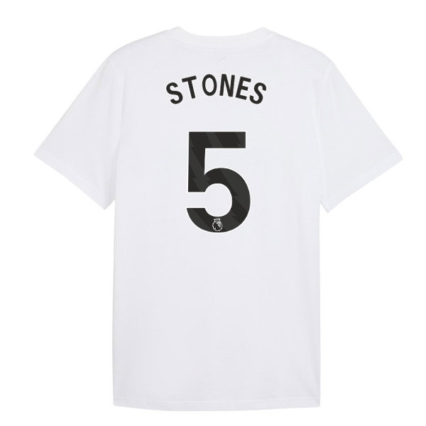 2026-2027 Man City FtblCulture Tee (White) (Stones 5)