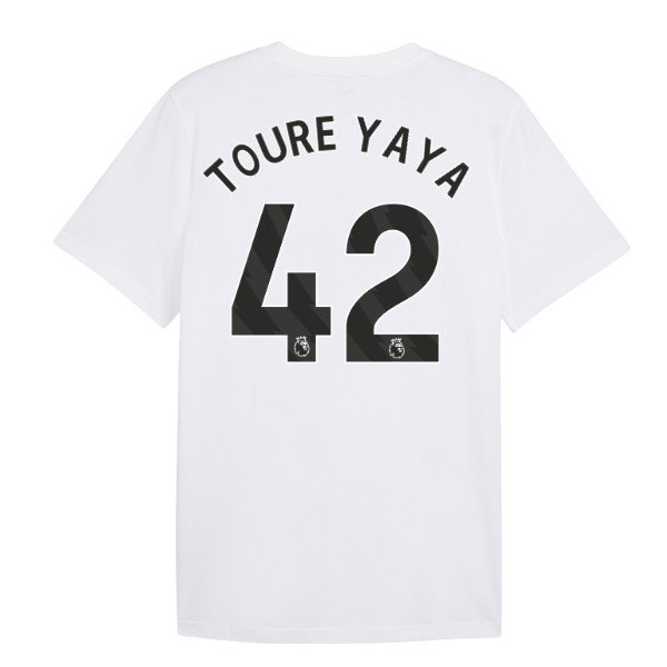 2026-2027 Man City FtblCulture Tee (White) (Toure Yaya 42)