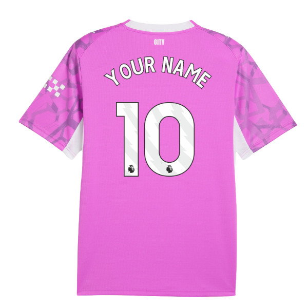 2026-2027 Man City Goalkeeper Shirt (Electric Orchid) (Your Name)