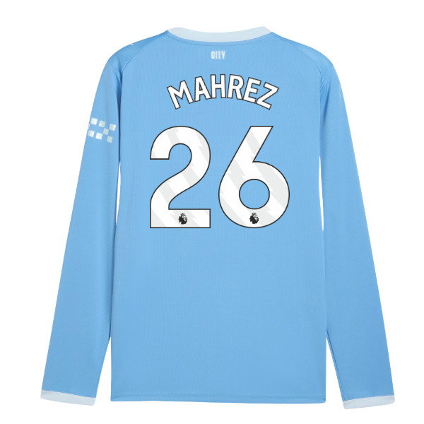 2026-2027 Man City Home Long Sleeve Shirt (Mahrez 26)