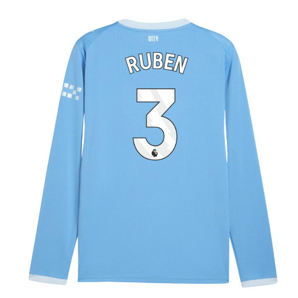 2026-2027 Man City Home Long Sleeve Shirt (Ruben 3)