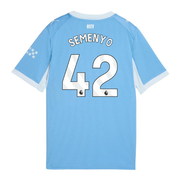2026-2027 Man City Home Shirt (Kids) (Semenyo 42)