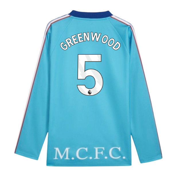 2026-2027 Man City KING Jersey LS (Blue) (Greenwood 5)