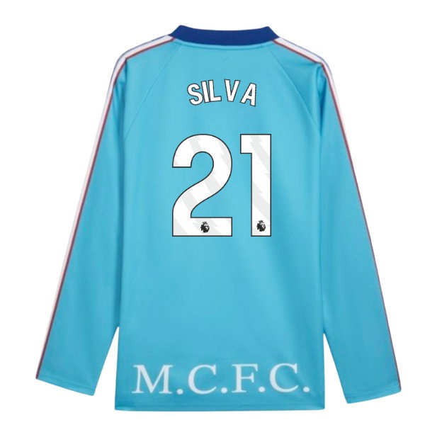 2026-2027 Man City KING Jersey LS (Blue) (Silva 21)