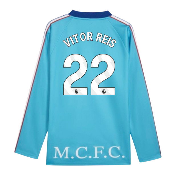 2026-2027 Man City KING Jersey LS (Blue) (Vitor Reis 22)