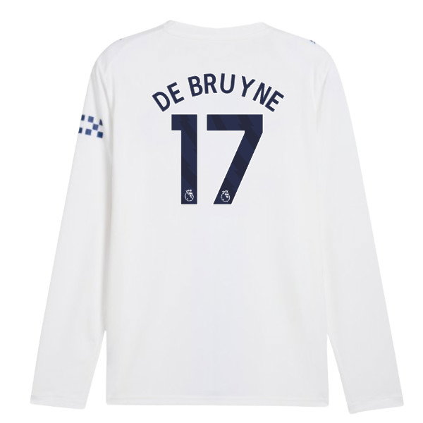2026-2027 Man City Third Long Sleeve Shirt (De Bruyne 17)