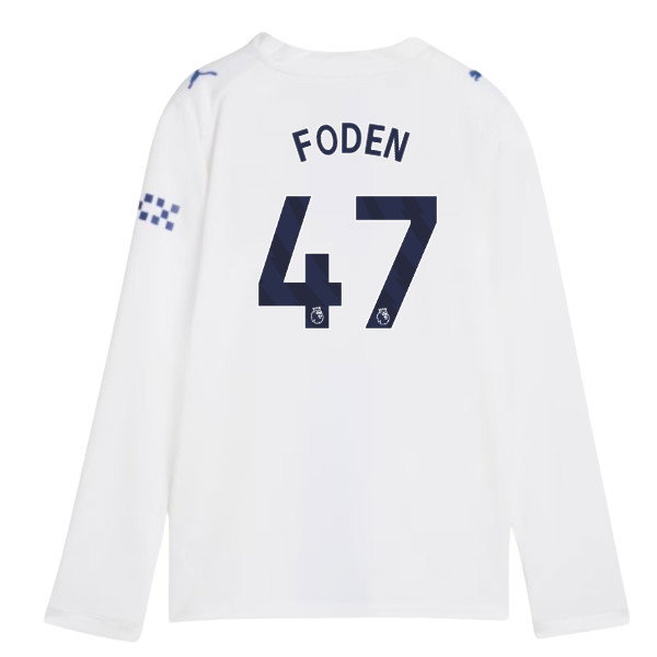 2026-2027 Man City Third Long Sleeve Shirt (Kids) (Foden 47)