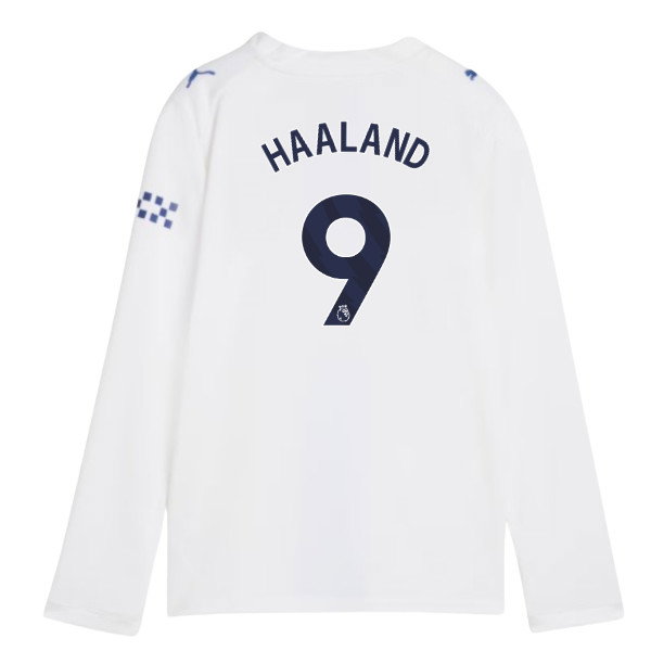 2026-2027 Man City Third Long Sleeve Shirt (Kids) (Haaland 9)