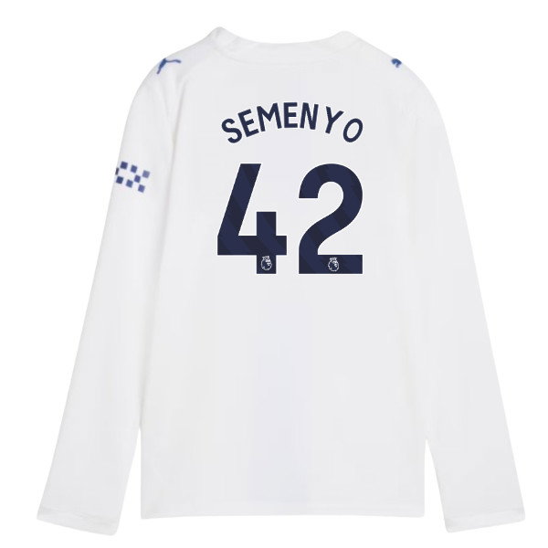 2026-2027 Man City Third Long Sleeve Shirt (Kids) (Semenyo 42)