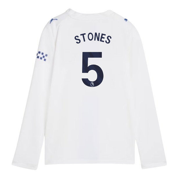 2026-2027 Man City Third Long Sleeve Shirt (Kids) (Stones 5)