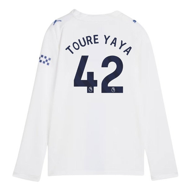 2026-2027 Man City Third Long Sleeve Shirt (Kids) (Toure Yaya 42)