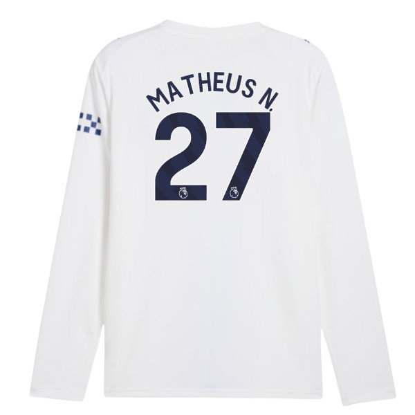2026-2027 Man City Third Long Sleeve Shirt (Matheus N. 27)