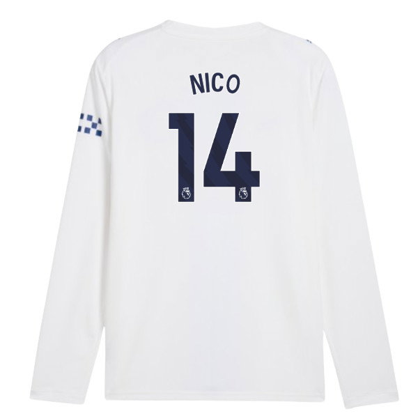 2026-2027 Man City Third Long Sleeve Shirt (Nico 14)