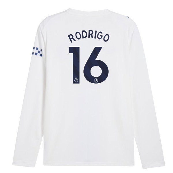 2026-2027 Man City Third Long Sleeve Shirt (Rodrigo 16)