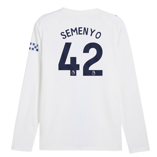 2026-2027 Man City Third Long Sleeve Shirt (Semenyo 42)