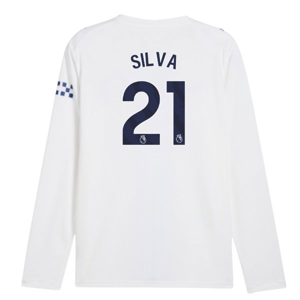 2026-2027 Man City Third Long Sleeve Shirt (Silva 21)