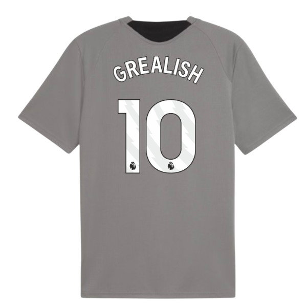 2026-2027 Man City Training Jersey (Cast Iron) (Grealish 10)