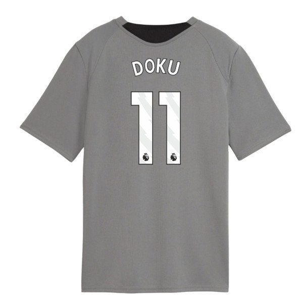 2026-2027 Man City Training Jersey (Cast Iron) - Kids (Doku 11)