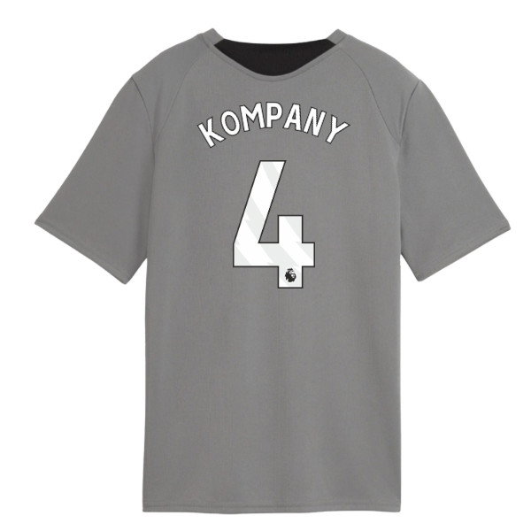 2026-2027 Man City Training Jersey (Cast Iron) - Kids (Kompany 4)