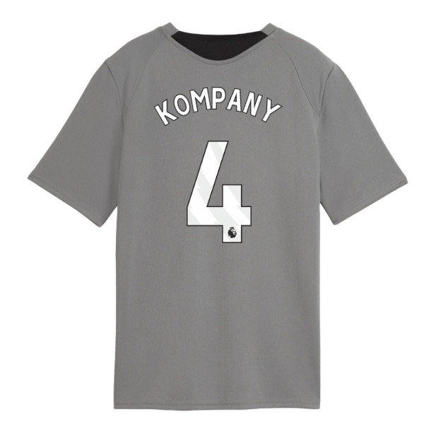 2026-2027 Man City Training Jersey (Cast Iron) - Kids (Kompany 4)