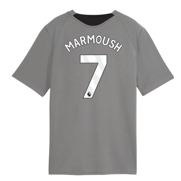 2026-2027 Man City Training Jersey (Cast Iron) - Kids (Marmoush 7)