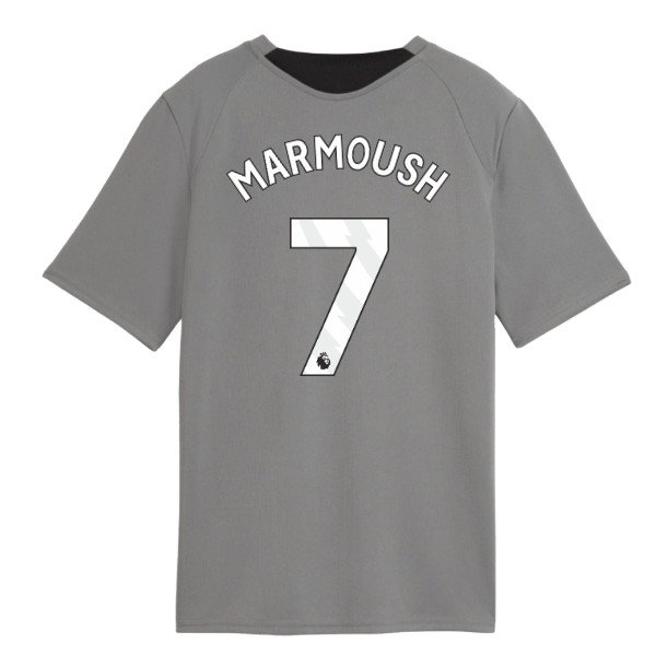 2026-2027 Man City Training Jersey (Cast Iron) - Kids (Marmoush 7)