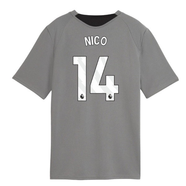 2026-2027 Man City Training Jersey (Cast Iron) - Kids (Nico 14)